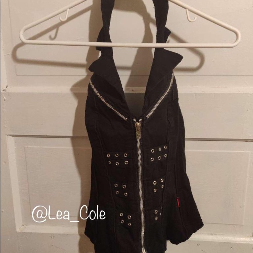 XS Tripp NYC Full-Zip Corset Vest For Women.